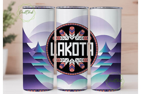 Lakota Tumbler Wrap Design Sublimation PixelChick 