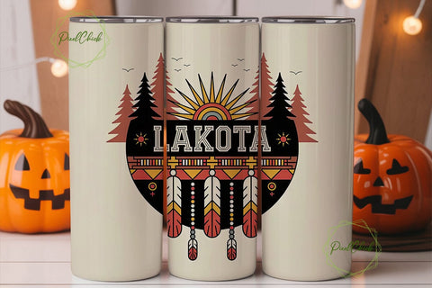 Lakota Tumbler Wrap PNG Sublimation PixelChick 