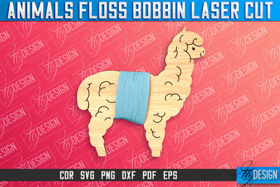 Lama Floss Bobbins Laser Cut | Laser Cut Design | CNC File SVG Fly Design 