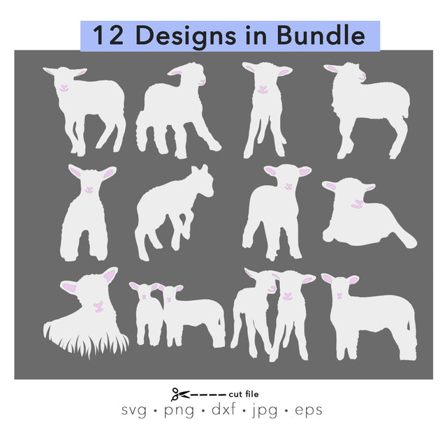 Lamb svg bundle SVG Kimberly Thomas Design 