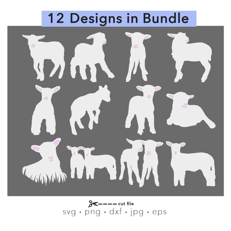 Lamb svg bundle SVG Kimberly Thomas Design 
