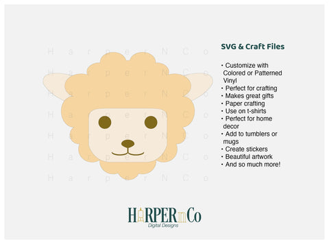 Lamb SVG PNG Cut EPS File SVG HarperNCo 