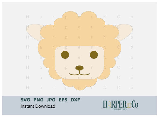 Lamb SVG PNG Cut EPS File SVG HarperNCo 