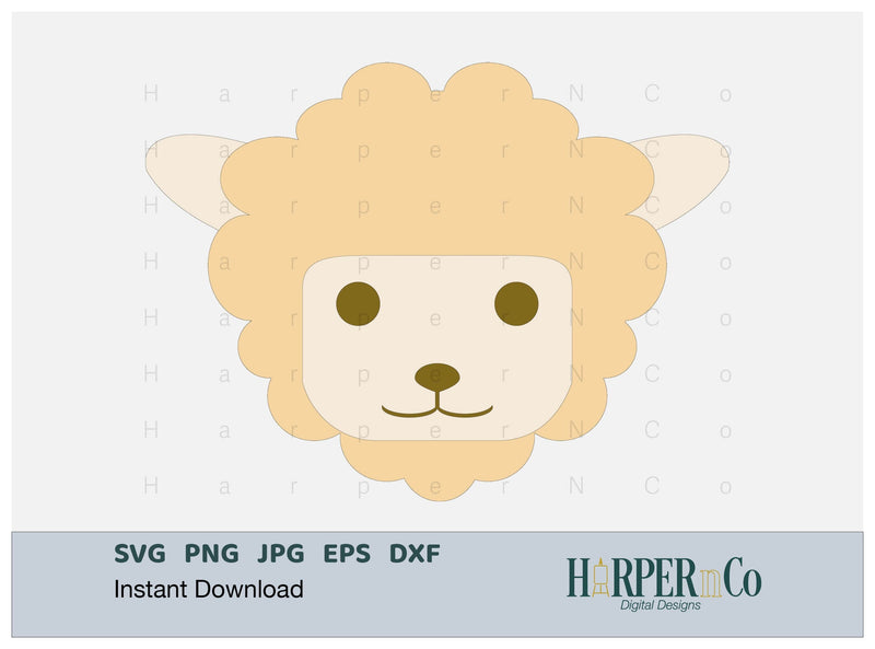 Lamb SVG PNG Cut EPS File SVG HarperNCo 