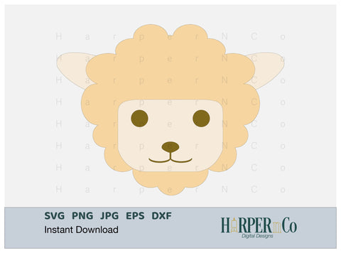 Lamb SVG PNG Cut EPS File SVG HarperNCo 