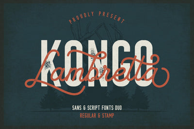 Lambretta Kongo Font Duo Font studioalmeera 