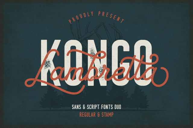 Lambretta Kongo Font Duo Font studioalmeera 