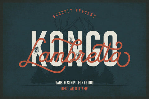 Lambretta Kongo Font Duo Font studioalmeera 