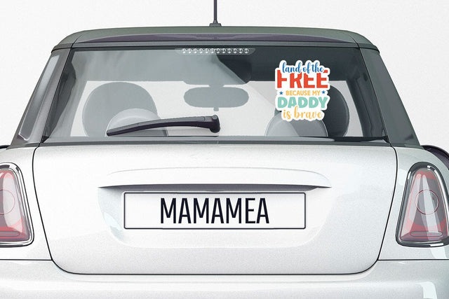 land of the free because my daddy is brave SVG Angelina750 