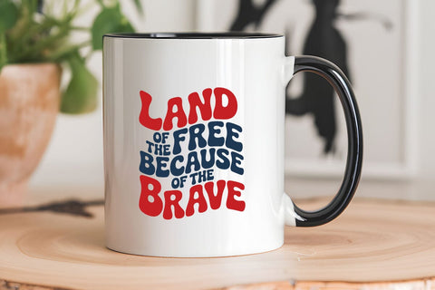 Land of the Free Because of the Brave SVG Angelina750 