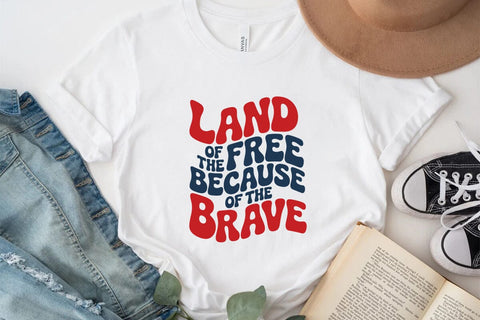 Land of the Free Because of the Brave SVG Angelina750 