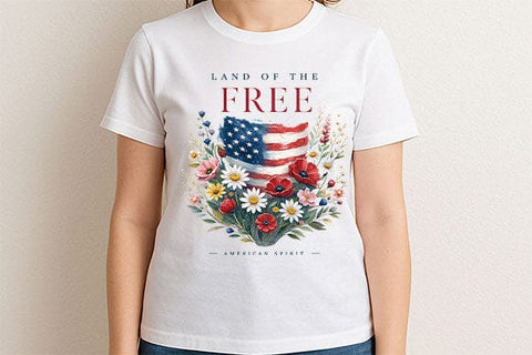 Land Of The Free PNG Patriotic Sublimation Design American Spirit SVG BillahCrafts 