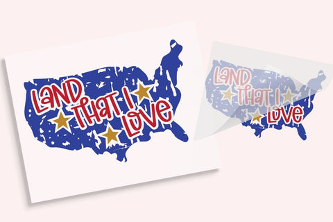 Land That I Love Iron On Transfer Physical So Fontsy T-Shirt Iron-On Transfer Shop 4x4