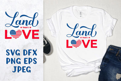Land that I love SVG. 4th of July quote. Patriotic design SVG LaBelezoka 
