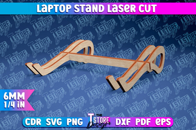 Laptop Stand Laser Cut | Stand SVG Design | CNC Files SVG The T Store Design 