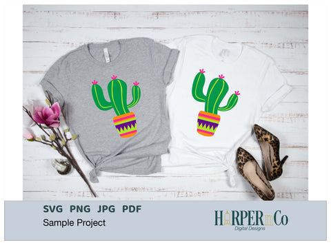 Large Cactus SVG PNG Cut EPS File SVG HarperNCo 