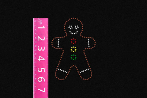 Large Gingerbread Man Rhinestone Template SVG SVG Risa Rocks It 