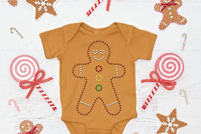 Large Gingerbread Man Rhinestone Template SVG SVG Risa Rocks It 