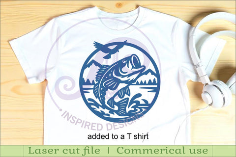 Largemouth Bass Fish wall sign svg laser cut SVG APInspireddesigns 