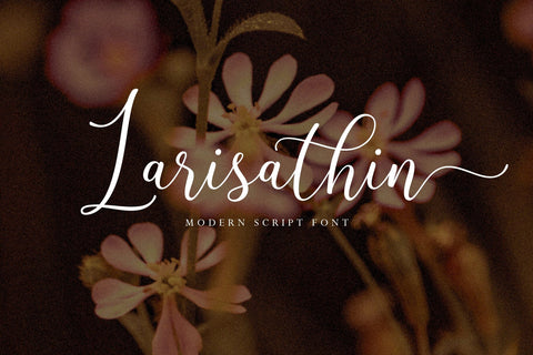Larisathin Script Font Fadeline Std. 