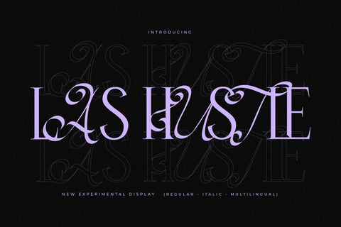 Las Hustle Typeface Font Storytype Studio 