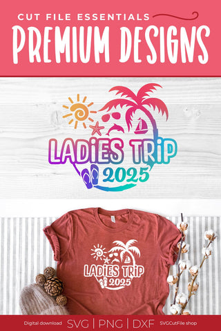 Las Vegas Birthday Trip svg with 2025 for a Birthday Weekend Vacation for Your Crew or Squad SVG SVG Cut File 