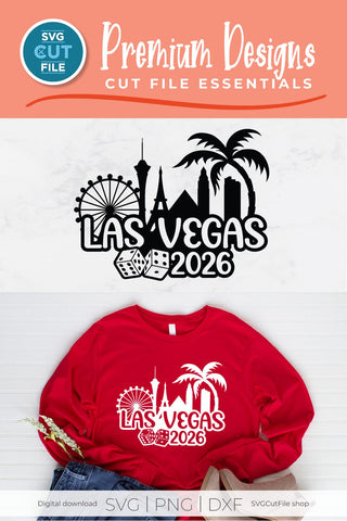 Las Vegas svg 2026 Great for a Birthday Vacation Weekend or Girls Trip Design SVG SVG Cut File 