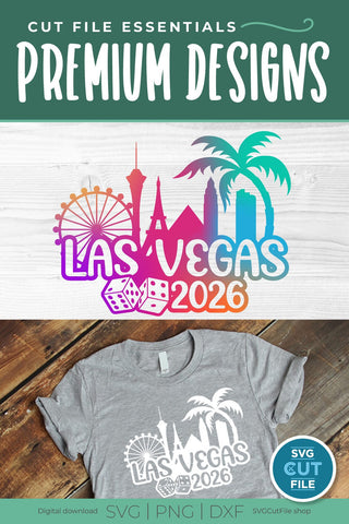 Las Vegas svg 2026 Great for a Birthday Vacation Weekend or Girls Trip Design SVG SVG Cut File 