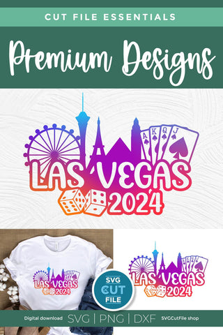 Las Vegas svg with 2024 for a Birthday Weekend, Crew, Family Trip, Vacation SVG SVG Cut File 