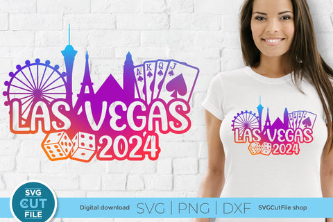 Las Vegas svg with 2024 for a Birthday Weekend, Crew, Family Trip, Vacation SVG SVG Cut File 