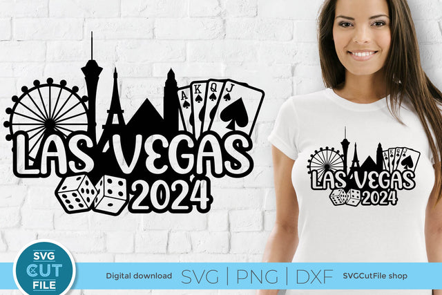 Las Vegas svg with 2024 for a Birthday Weekend, Crew, Family Trip, Vacation SVG SVG Cut File 