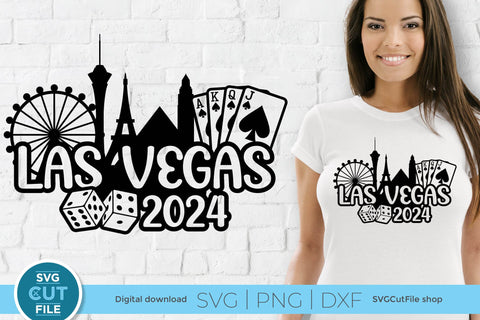 Las Vegas svg with 2024 for a Birthday Weekend, Crew, Family Trip, Vacation SVG SVG Cut File 