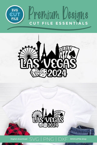 Las Vegas svg with 2024 for a Birthday Weekend, Crew, Family Trip, Vacation SVG SVG Cut File 