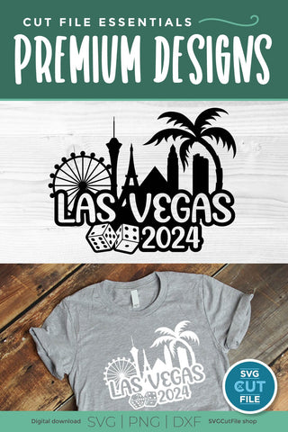 Las Vegas svg with 2024 for a Girls Trip Birthday Weekend, Crew, Family Trip, Vacation SVG SVG Cut File 