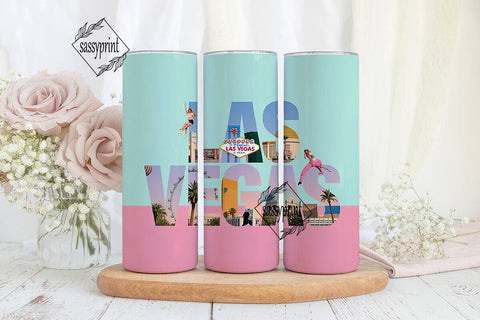 Las Vegas Tumbler Wrap Sublimation sassyprint 