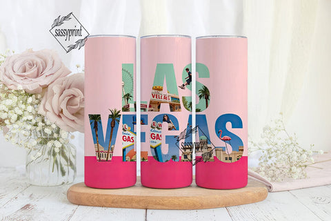 Las Vegas Tumbler Wrap Sublimation sassyprint 