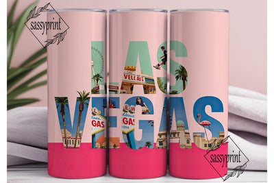 Las Vegas Tumbler Wrap Sublimation sassyprint 