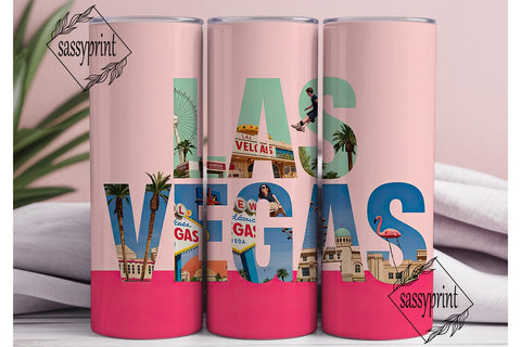 Las Vegas Tumbler Wrap Sublimation sassyprint 