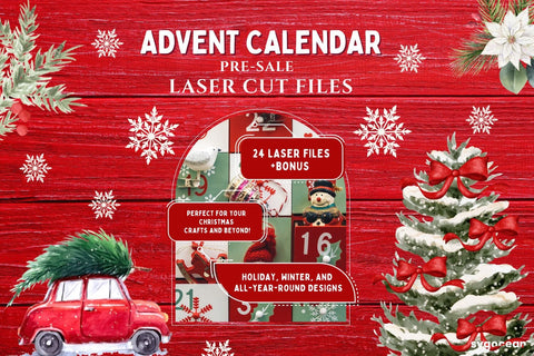 Laser Cut Advent Calendar – 24 Premium Files SVG SvgOcean 