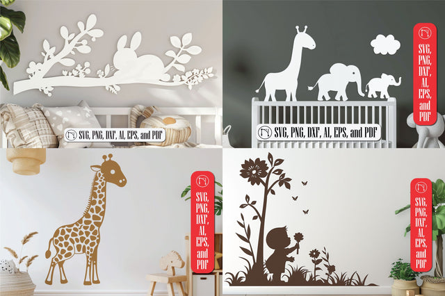 laser cut Baby wall Decor SVG Bundle SVG MD JOYNAL ABDIN 