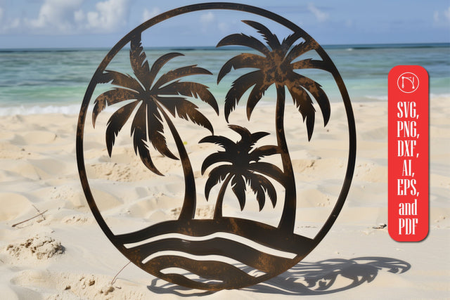 laser cut beach SVG cut file SVG MD JOYNAL ABDIN 