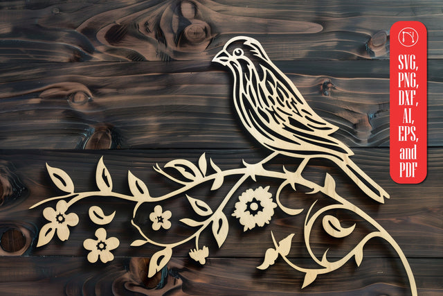 Laser Cut Bird Wall Decor SVG MD JOYNAL ABDIN 