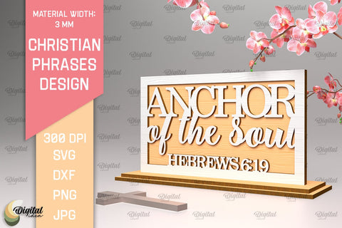 Laser Cut Christian Sign. Christian Phrases SVG SVG Evgenyia Guschina 