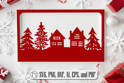Laser-Cut Christmas Card SVG file SVG MD JOYNAL ABDIN 