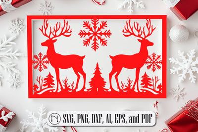 Laser-Cut Christmas Card SVG file SVG MD JOYNAL ABDIN 