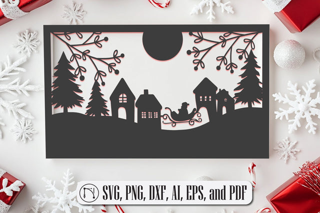 Laser-Cut Christmas Card SVG file SVG MD JOYNAL ABDIN 