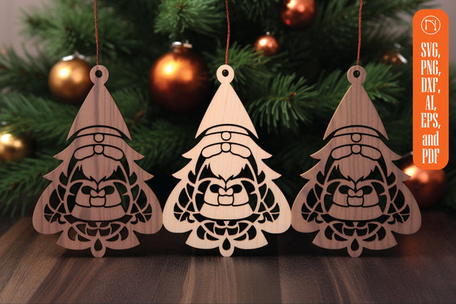 Laser Cut Christmas Gnome SVG Bundle SVG MD JOYNAL ABDIN 