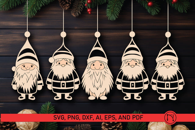 Laser Cut Christmas Gnome SVG Bundle SVG MD JOYNAL ABDIN 