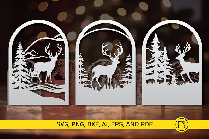 Laser Cut Christmas Name Cards SVG Bundle SVG MD JOYNAL ABDIN 