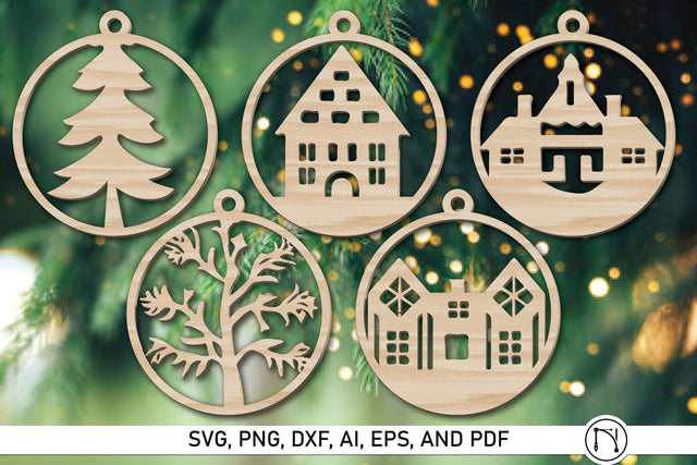 Laser Cut Christmas Ornament SVG Bundle SVG MD JOYNAL ABDIN 